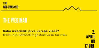 THE WEBINAR: Izkoristite ukrepe vlade – za gostince in turizem