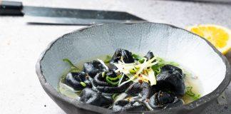 THE Recipe with Mala kuhna: Black tortellini with sea bass soup