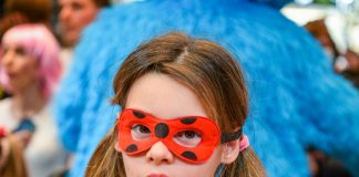 V Aleji številne pustne maske in Čuki