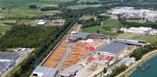 Ledinek started to plan the largest complete line of cross-laminated panels in France