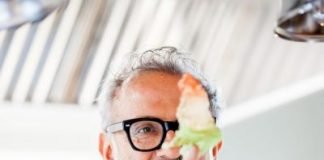 Famous Italian chef Massimo Bottura arrives at the Weekend Food Festival