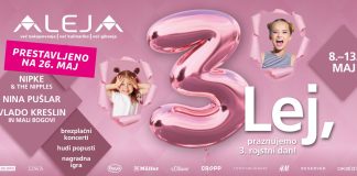 ALEJA podaljšuje veliko praznovanje tretjega rojstnega dne do 26. maja