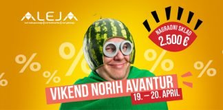 V ALEJO ta vikend na nore avanture