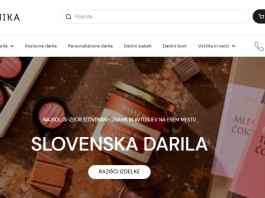 Slovenska darila v novi Slovenika trgovini