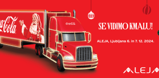 Praznični december v ALEJI z Modrijani, Giannijem Rijavcem in s Coca-Cola tovornjakom