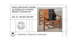 Predavanje in delavnica – kako zasnovati izdelek za blagovno znamko Made in Slovenia?