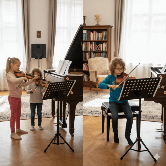 Učenje violine in viole