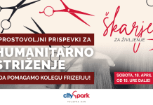 V Cityparku to soboto dobrodelno striženje