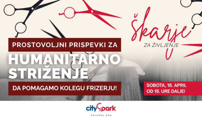 Humanitarno striženje v Cityparku