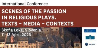 Mednarodna znanstvena konferenca Prizori pasijona v verskih igrah teksti – mediji – konteksti
