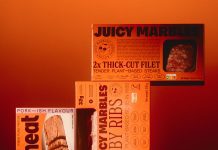 Rastlinsko meso kolektiva Juicy Marbles na razstavi House of Creatures (Hiša bitij)