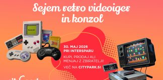 Retro in športni friki, pozor: to soboto v Cityparku sejem videoiger in košarkarski turnir 3 na 3