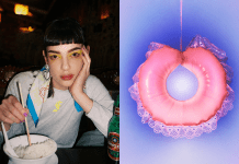 Napihljiva oblačila iz kolekcije MERINGUE Sari Valenci na razstavi House of Creatures
