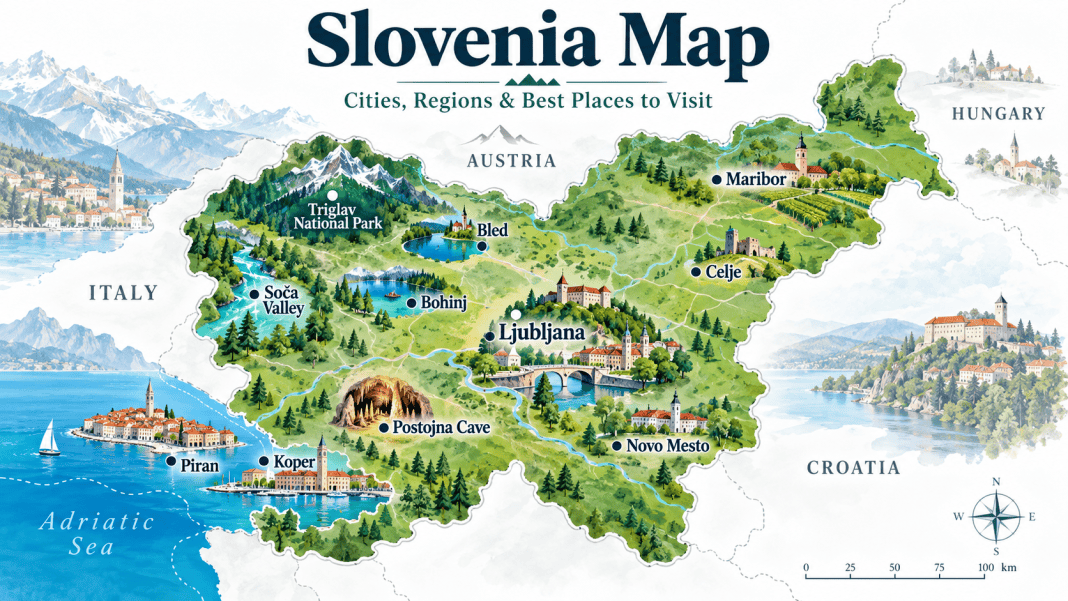 Northern Countries Map Slovenia Map: Cities, Regions & Best Places to Visit - THE Slovenia