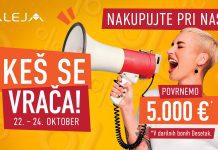 Pred krompirjevimi počitnicami bosta ALEJA in Citypark skupaj podelila za kar 10.000 evrov DESETAKOV