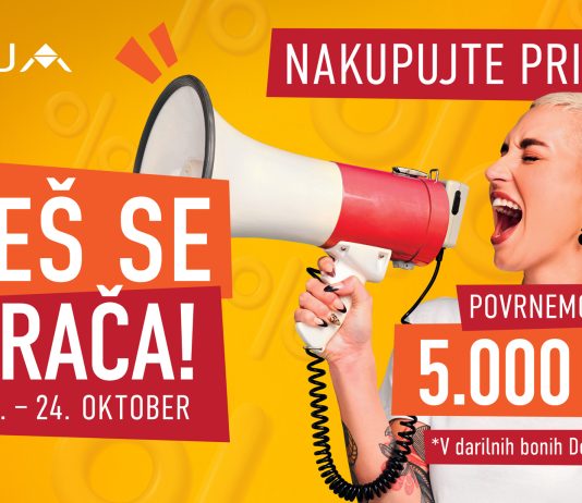 Pred krompirjevimi poÄitnicami bosta ALEJA in Citypark skupaj podelila za kar 10.000 evrov DESETAKOV