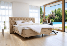 Zakonska postelja, ki ustreza obema BoxSpring postelja